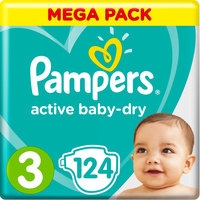  Pampers Active Baby-Dry 3 Midi (124 )
