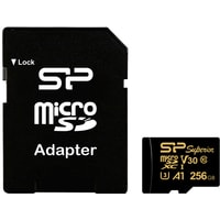   Silicon-Power Superior Golden A1 microSDXC SP256GBSTXDV3V1GSP 256GB