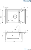 Кухонная мойка Deante ZQJ_T11A - фото2
