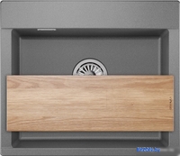 Кухонная мойка Granula ES-5804 (графит) - фото