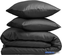 Постельное белье GoodNight Essential Евро 400384 (черный) - фото