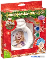 Набор для создания поделок/игрушек Bondibon Фоторамка-подарок. Снеговик ВВ1349 - фото