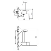 Гигиенический душ Haiba HB5513-4 (бронза) - фото2