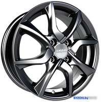 Литые диски SKAD Тулон 15x6" 4x98мм DIA 58.6мм ЕТ 35мм Черный бархат - фото