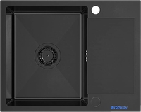 Кухонная мойка Quadron ZH6048PVDBLM - фото2