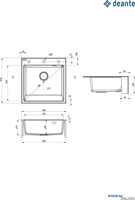 Кухонная мойка Deante ZQE_N10K - фото2