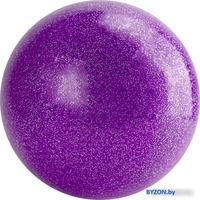 Мяч для художественной гимнастики Torres AGP-15-04 (фиолетовый/блестки) - фото