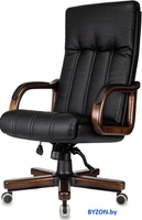 Офисное кресло Бюрократ T-9932Walnut (черный, экокожа) - фото2