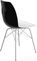 Стул Sheffilton SHT-ST29/S64 (белый/черный/хром лак) - фото