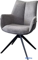 Стул с подлокотниками M-City Pontus 626M05484 (KN01-03 серыйBZ1046-02 темно-серыйчерный) - фото