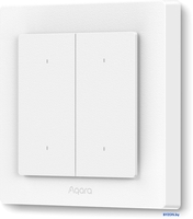 Выключатель Aqara Light Switch H2 EU WS-K08D 2 клавиши (белый) - фото