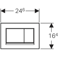 Geberit Sigma 30 115.883.KJ.1 (белый/глянцевый хром) - фото2, картинка2 Geberit Sigma 30 115.883.KJ.1 (белый/глянцевый хром) - фото2