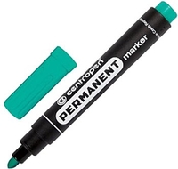 Маркер перманентный Centropen 2.5 мм 8566 0110 (зеленый) - фото