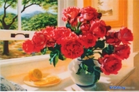 Алмазная мозаика Darvish Букет цветов у окна DV-9516-13 - фото