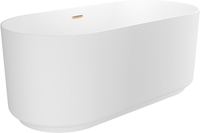 Ванна Wellsee Saint-Germain 150x70 28270104R (отдельностоящая ванна белый глянец, экран, ножки, сифон-автомат золото) - фото2