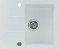 Кухонная мойка Kernau KGS A 4560 1B1D Pure White - фото