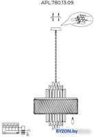 Подвесная люстра Aployt APL.780.13.09 - фото2, картинка2 Подвесная люстра Aployt APL.780.13.09 - фото2