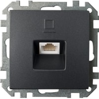 Розетка компьютерная Bylectrica Стиль РК18-007 (графит) - фото