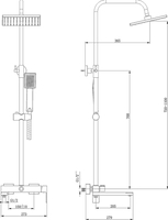 Душевая система Lauter Splash 21СК633С-S2133 - фото2