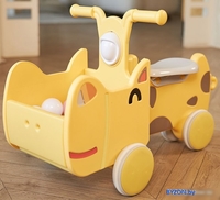 Каталка UNIX kids Hippo Yellow - фото