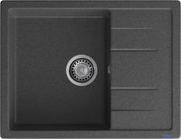 Кухонная мойка GranFest Quadro 650L (графит) - фото