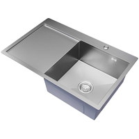 Кухонная мойка Mixline Pro 551878 правый (сатин, с сифоном) - фото2