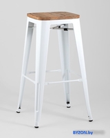 Табурет Stool Group TOLIX WOOD барный (белый) глянцевый - фото2