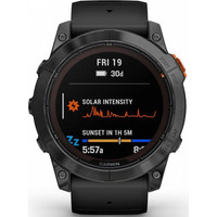 Умные часы Garmin Fenix 7 Pro Solar (сланцево-серый/черный) - фото2