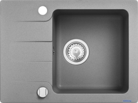 Кухонная мойка Kernau KGS C 4558 1B1D Grey Metallic - фото
