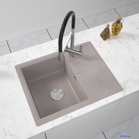 Кухонная мойка ZorG Rock 65 Premium alumetallic - фото