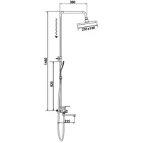 Душевая система Shevanik S8136H - фото2