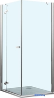 Душевой уголок Roth Elegant Line 100x90 GDOL1+GB (хром/прозрачное стекло) - фото