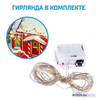 Конструктор Unicon 3D Новогодний домик со светодиод. гирляндой 6753947 - фото2