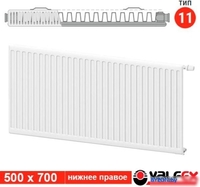Стальной панельный радиатор Valfex Steel VC R 11 500х700 VF.VC.R.11.500.0700 (с нижним подключением) - фото2
