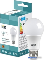 Светодиодная лампочка IEK LED Bulb A60 950lm 4000K E27 - фото