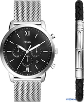 Наручные часы с украшением Fossil FS6021SET - фото, картинка Наручные часы с украшением Fossil FS6021SET - фото