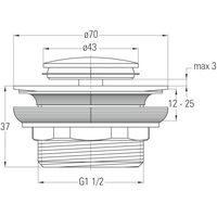 Донный клапан Deante Click-Clack NHC 020A - фото2