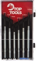 Набор отверток прецизионных TopTools 39D193 (6 предметов) - фото