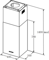 Кухонная вытяжка Weissgauff Box 1400 Island BL - фото2