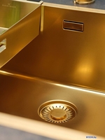 Кухонная мойка Reginox New York 50x40 (L) OKG Comfort Gold Flax R35160 - фото2