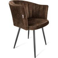 Стул Sheffilton SHT-ST42-1/S95-1 (кофейный трюфель/черный муар) - фото