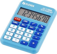 Калькулятор Eleven LC-110NR-BL (голубой) - фото, картинка Калькулятор Eleven LC-110NR-BL (голубой) - фото