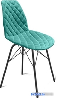 Стул Sheffilton SHT-ST29-C12/S64 (голубая лагуна/черный муар) - фото
