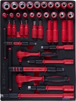 Набор головок слесарных King Tony 9-55VE01MRV - фото