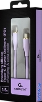 Кабель Cablexpert CC-USB2S-CMCM-1.5M-P USB Type-C - USB Type-C (1.5 м, сиреневый) - фото2