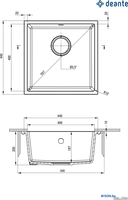 Кухонная мойка Deante ZQA_S10A - фото2