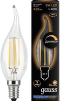 Светодиодная лампа Gauss E14 5 Вт 2700K 104801105-D - фото