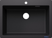 Кухонная мойка Blanco Pleon 8 Coloured Components 527778 (черный) - фото, картинка Кухонная мойка Blanco Pleon 8 Coloured Components 527778 (черный) - фото
