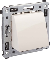 Вывод кабеля DKC Avanti 4405983 (ванильная дымка) - фото, картинка Вывод кабеля DKC Avanti 4405983 (ванильная дымка) - фото