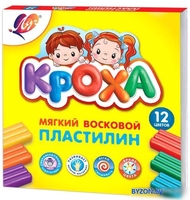 Пластилин восковой Луч Кроха 23С 1484-08 (12 цв) - фото